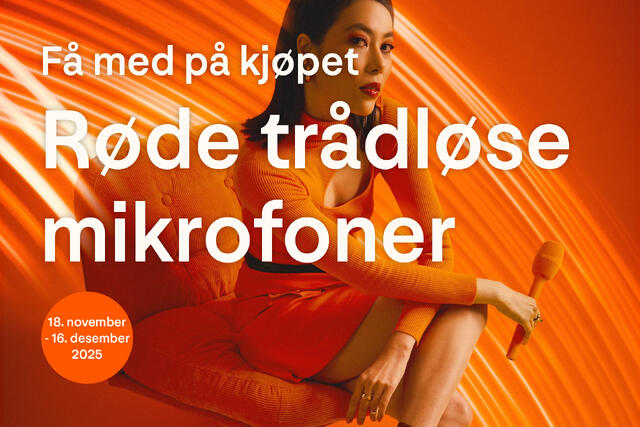 Røde Wireless GO (3rd Gen) med Interview Go på kjøpet